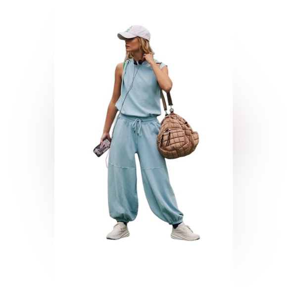 FP Movement by Free People Throw and Go Onsie Light blue...
